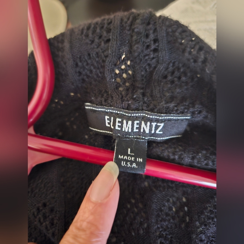 Sweater Cardigan EUC sz Large 3/4 sleeve